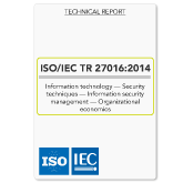ISO27016 (ISO 27016) InfoSec Organisational Economics
