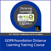 Certified EU General Data Protection Regulation (GDPR) Foundation Distance Learning Training Course and Exam